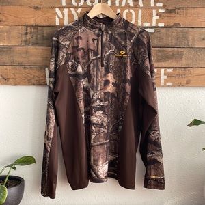 Mossy Oak Camouflage 1/4 Zip Performance Pullover
